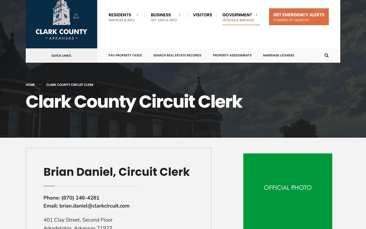 Clark County circuit clerk civil court records Arkadelphia Arkansas