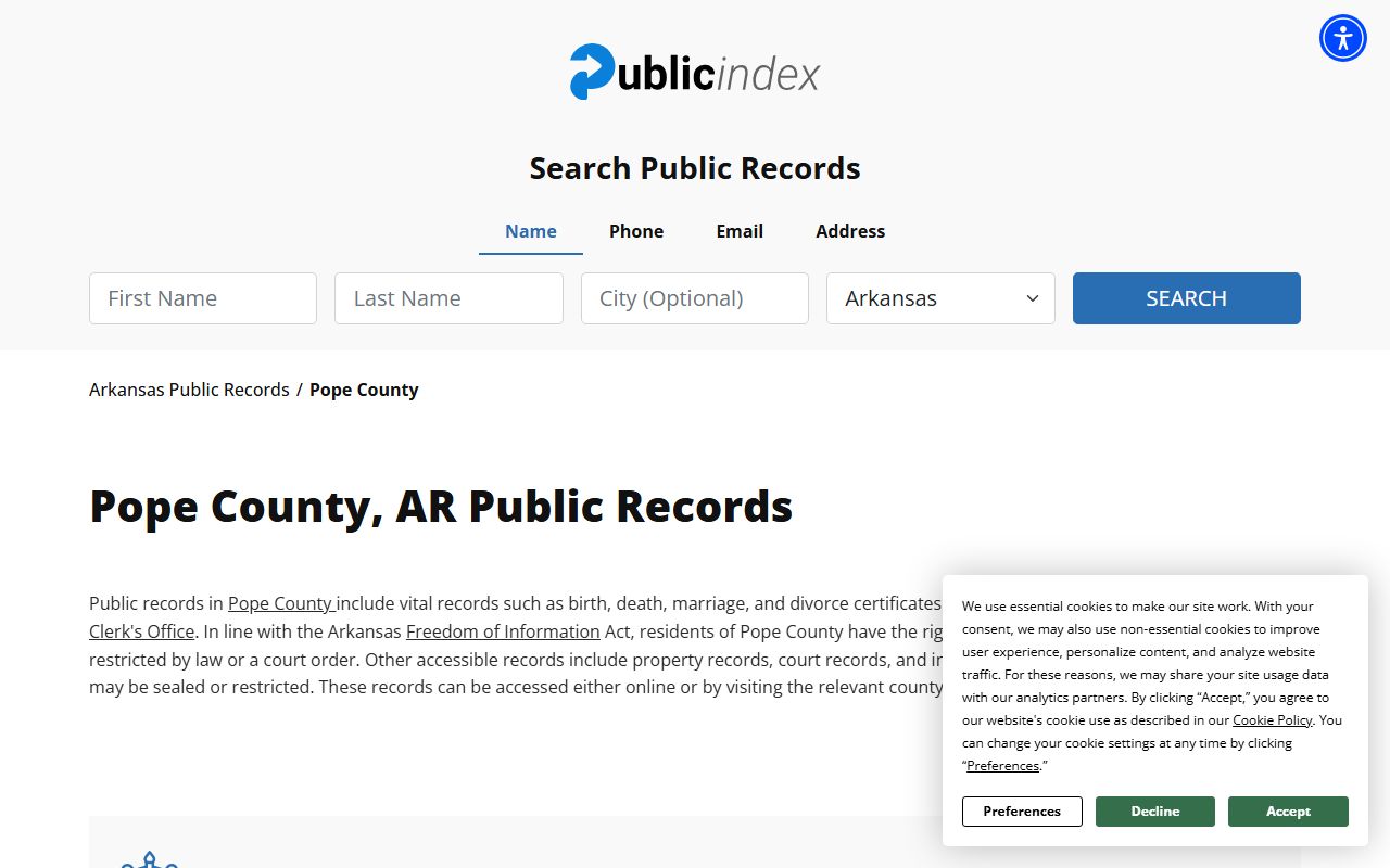 pope county civil court records
