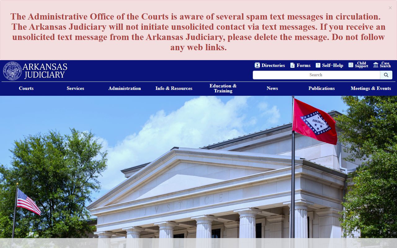 Arkansas Judiciary official website civil court records